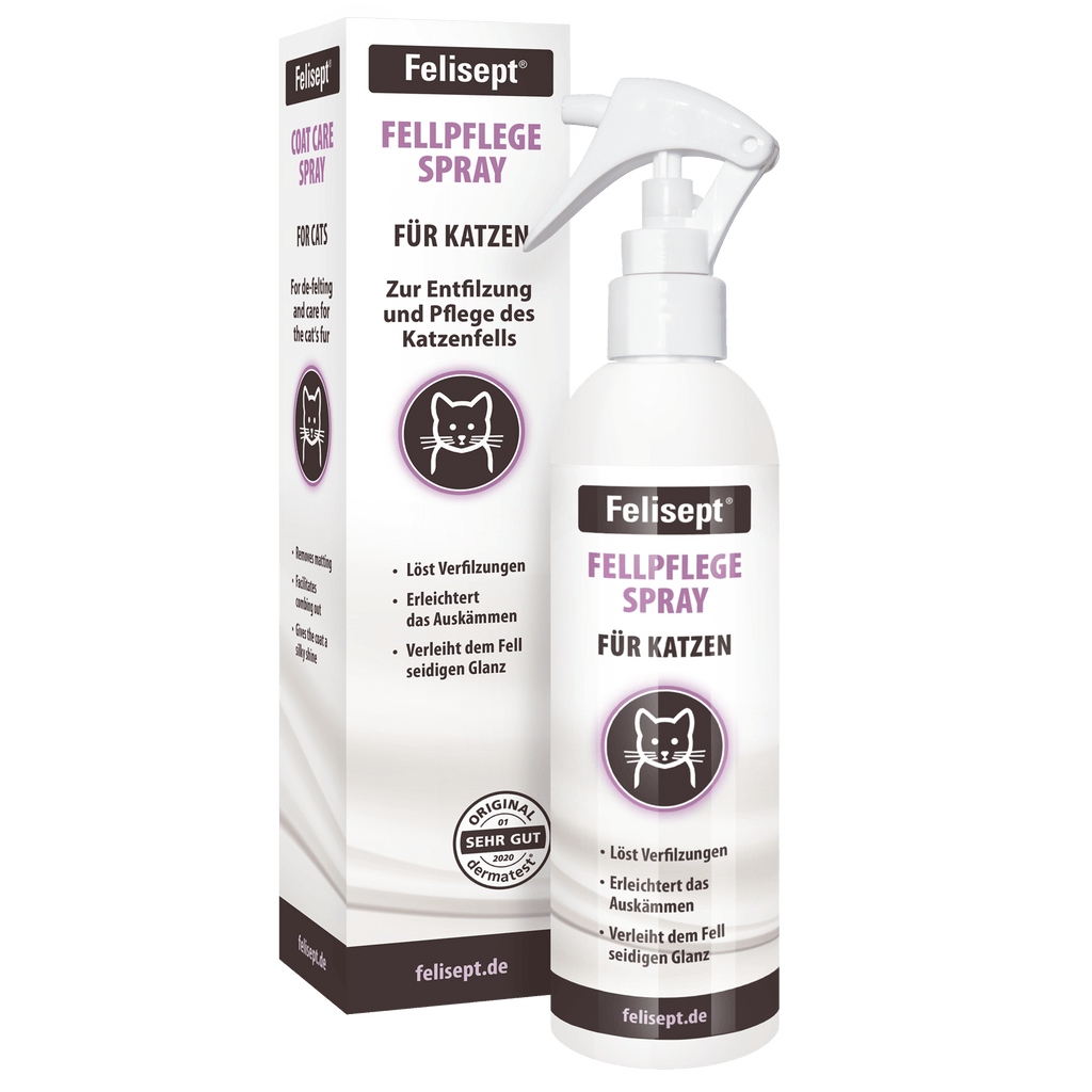 Felisept Fellpflegespray für Katzen - Für Langhaarkatzen, Entfilzung Katzenfell