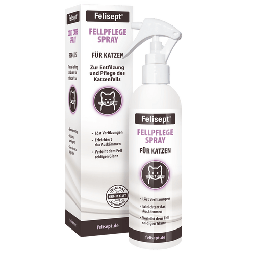 Felisept Fellpflegespray für Katzen - Für Langhaarkatzen, Entfilzung Katzenfell