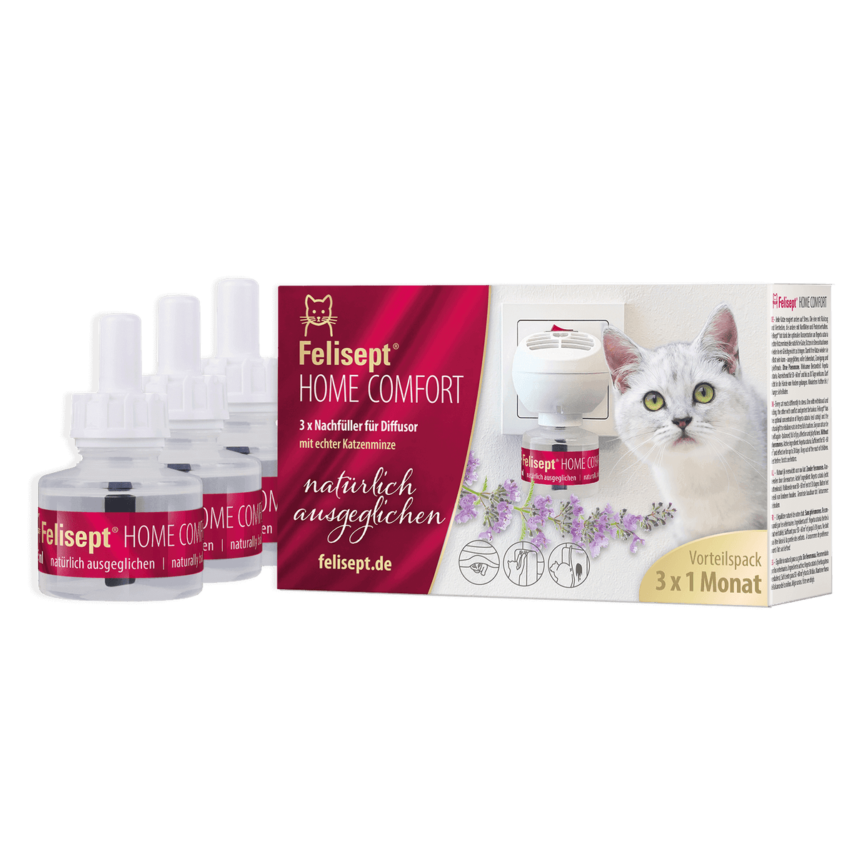 Felisept Home Comfort Nachfüllflakon im 3er Pack