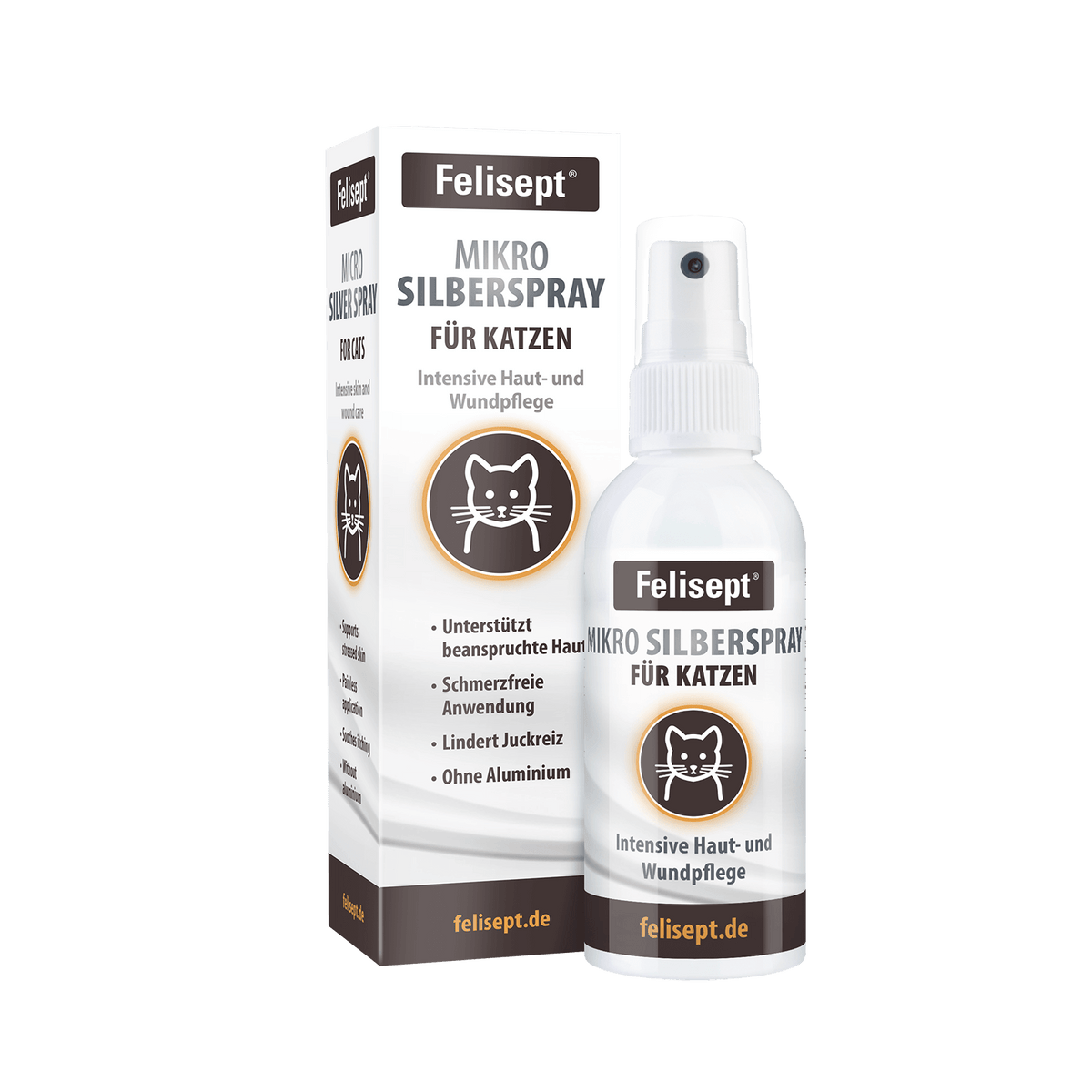 Felisept Mikro Silberspray- Intensive Haut- und Wundpflege für Katzen